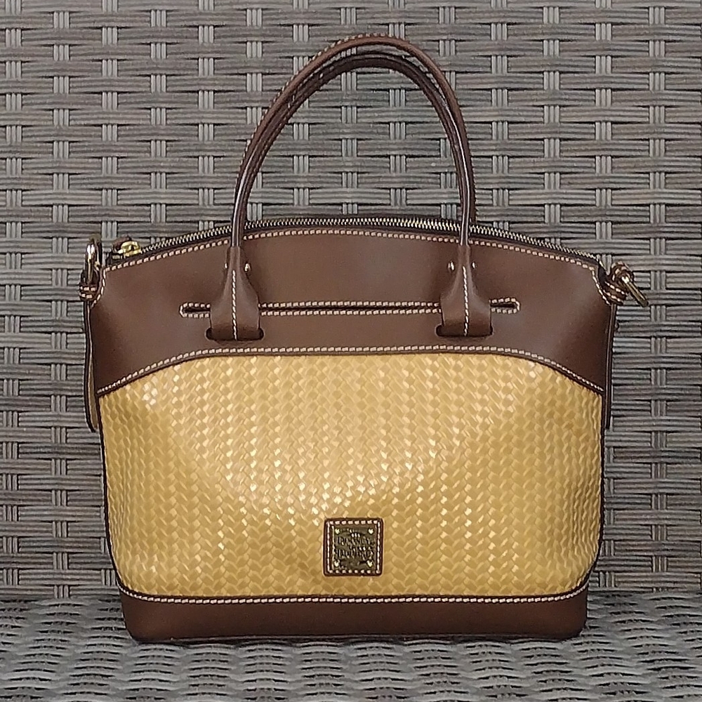 Dooney & Bourke Brown and Yellow Handbag